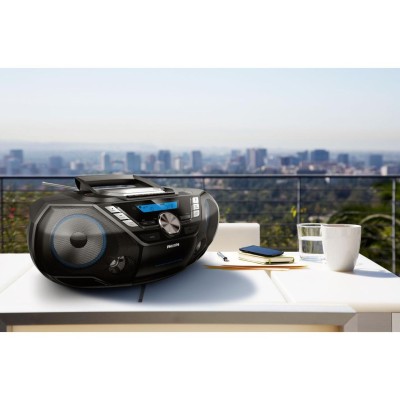 Philips - Boombox CD Radio Kassett USB Bluetooth AZB798T/12 Svart - A12961