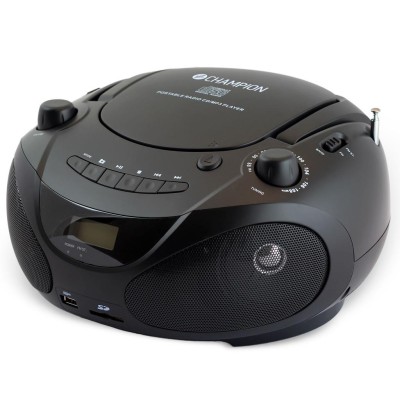 Boombox CD/Radio/MP3/USB Svart