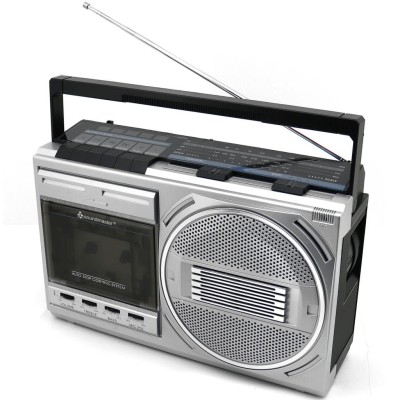 Boombox Kassett Radio FM Mono Bluetooth RR20SI Silver