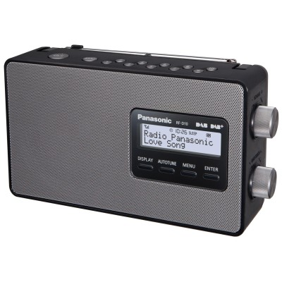 Panasonic - Radio FM DAB+ LCD-skärm RF-D10EG-K Svart - RF-D10EG-K