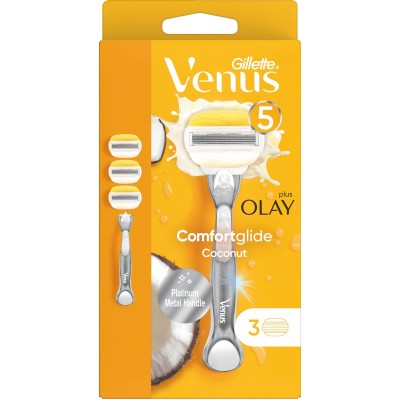 Gillette - Rakhyvel Comfortglide Coconut w Olay 3st - 469765