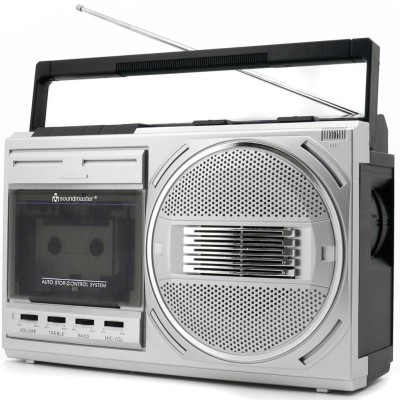 Boombox Kassett Radio FM Mono Bluetooth RR20SI Silver