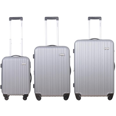 Cavalet - Resväskor 3-Pack Rhodos Silver - 84303.11