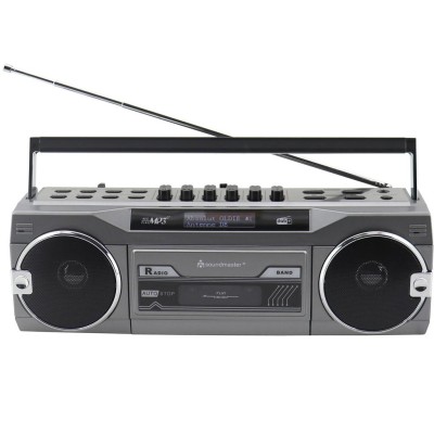 Boombox Radio FM DAB+ Bluetooth Stereo SRR80TI Silver