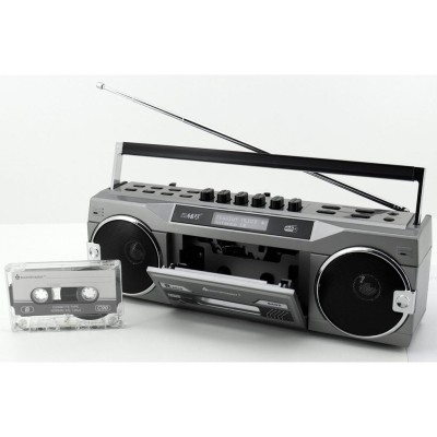 Boombox Radio FM DAB+ Bluetooth Stereo SRR80TI Silver