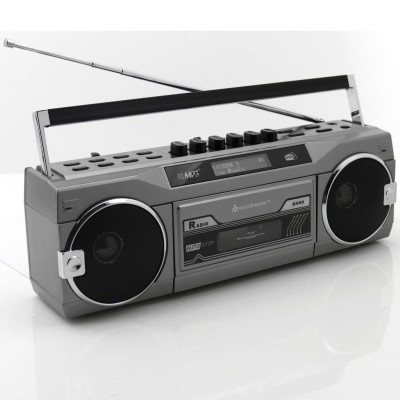 Soundmaster - Boombox Radio FM DAB+ Bluetooth Stereo SRR80TI Silver - A14655
