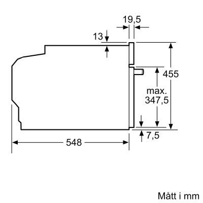 Siemens - CM724G1B1 - iQ700, Kompaktugn med mikro, 60 x 45 cm, Svart