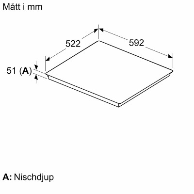 Siemens - EH631HEB1E - iQ100, Induktionshäll, 60 cm, ramlösDesign