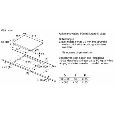 Siemens - EX875LEC1E - iQ700, Induktionshäll, 80 cm, med ram