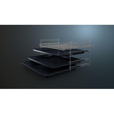 Siemens - HB010FBR1S - iQ100, Inbyggnadsugn, 60 x 60 cm, Rostfritt stål