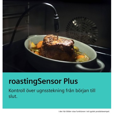 Siemens - HR776G3B1 - iQ700, Inbyggnadsugn med ångfunktion, 60 x 60 cm, Svart