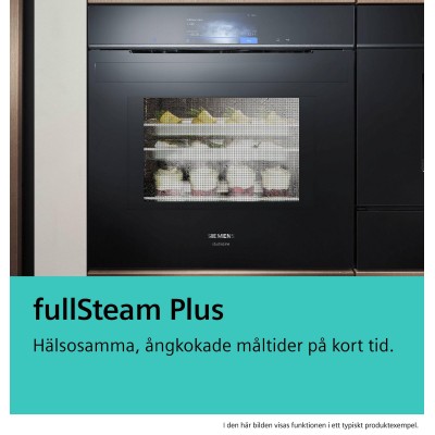 Siemens - HS736G1B1 - iQ700, Inbyggnadsugn med fullSteam, 60 x 60 cm, Svart