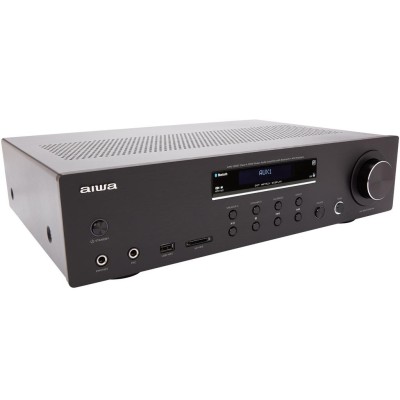 AIWA - Förstärkare med Bluetooth 2 x 60 Watt RMS Svart - A14383