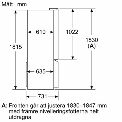 Siemens - KF96DAXEA - iQ500, Fristående kyl/frys, 183 x 90.5 cm, Mörkt antracitfärgat stål, Total noFrost