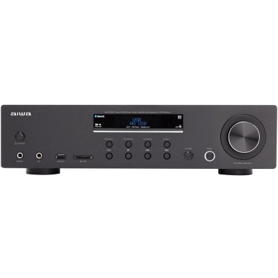 Förstärkare med Bluetooth 2 x 60 Watt RMS Svart