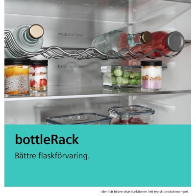 Siemens - KG49EAICA - iQ500, Kombinerad kyl/frys, 201 x 70 cm, Borstat stål med antiFingerprint