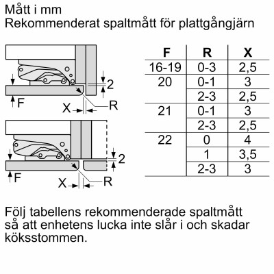 Siemens - KI41RADD1 - iQ500, Integrerad kylskåp, 122.1 x 55.8 cm, Platta gångjärn med softClose