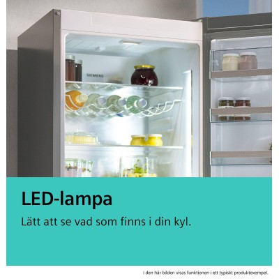 Siemens - KI82LVFE0 - iQ300, Helintegrerad kyl med frysfack, 177.2 x 54.1 cm, Platta gångjärn