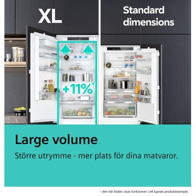 Siemens - KI96NVFD0 - iQ300, Integrerad kyl/frys, 193.5 x 55.8 cm, Platta gångjärn