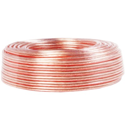 Högtalarkabel 2x1,5 mm² 100m Transparent