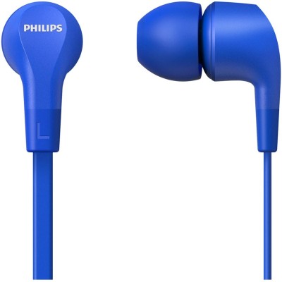 Philips - Hörlurar In-Ear Kabel Fjärrkontroll 3,5mm kontakt TAE1105BL/00 Blå - A12983