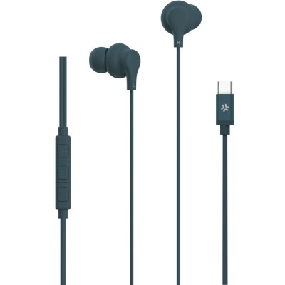 Celly - Hörlurar In-Ear Kabel USB-C UP1600 Blågrön - A14928