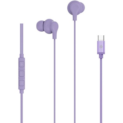 Celly - Hörlurar In-Ear Kabel USB-C UP1600 Lila - A14930