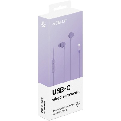 Hörlurar In-Ear Kabel USB-C UP1600 Lila