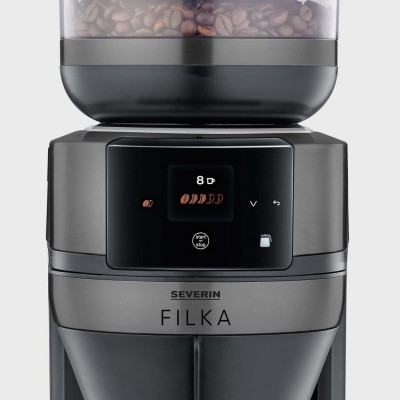 Helautomatisk filterkaffebryggare FILKA 2.0 med glaskanna KA 4854 Dark Inox
