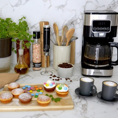 Kaffebryggare Digital 12-koppar/1,5L KB400 Rostfri