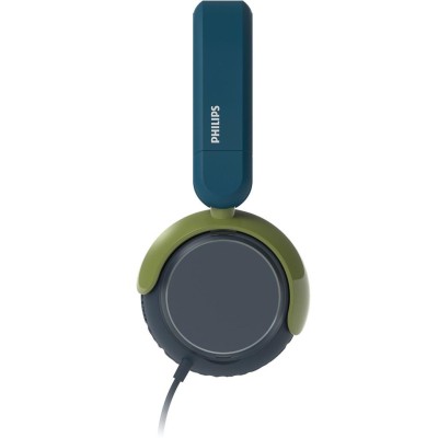 Philips - Hörlurar On-Ear Barn Volymbegränsning 85dB Kabel Blågrön kristall - A14992