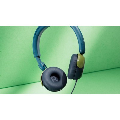 Philips - Hörlurar On-Ear Barn Volymbegränsning 85dB Kabel Blågrön kristall - A14992