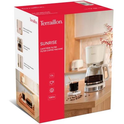 Kaffebryggare Sunrise 1,5L 1080W Droppstopp