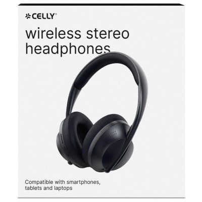 Celly - Hörlurar Over-Ear Trådlösa Arcbeat Svart - A13160
