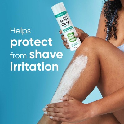 Rakgel Satin Care för Kvinnor med en touch av Aloe Vera för Känslig Hud, 200ml