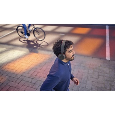 Hörlur Over-Ear Sport Solcell IP55 Svart/Röd