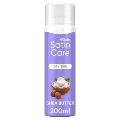 Rakgel Satin Care för Kvinnor med en touch av Sheasmör för Torr Hud, 200ml