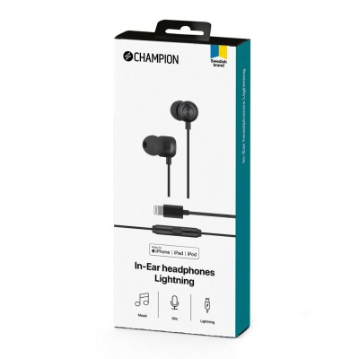 Champion - In-Ear headphones Lightning Black - HSZ600L
