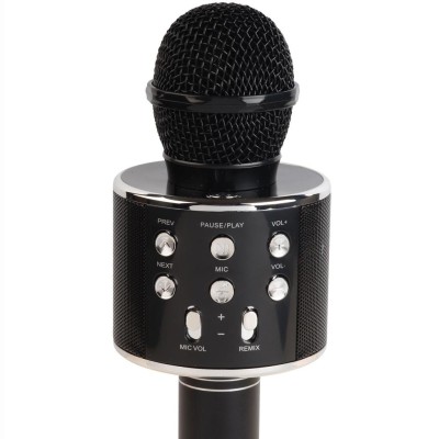 Karaoke-mikrofon Bluetooth Inbyggd högtalare KMS-20B Svart