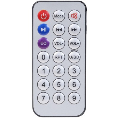 Högtalare Bluetooth 2x10" woofer 100W Batteri LED-ljus BPS-458 Svart