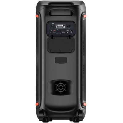 Högtalare Bluetooth 2x10" woofers 200W Batteri LED-ljus BPS-470 Svart