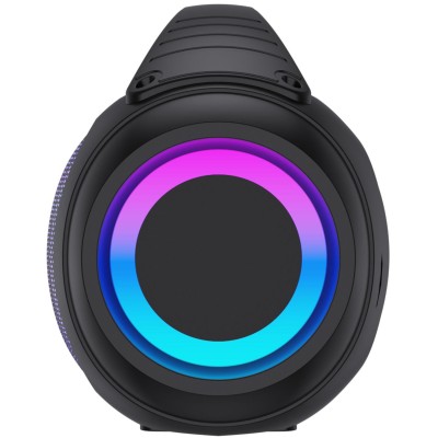 Högtalare Bluetooth 2x20W RMS Ljuseffekter Laddbart batteri BTG-618 Svart