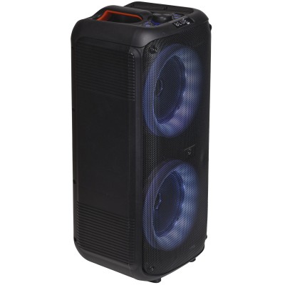 Högtalare Bluetooth 2x6,5" woofers 20W Batteri LED-ljus BPS-354 Svart
