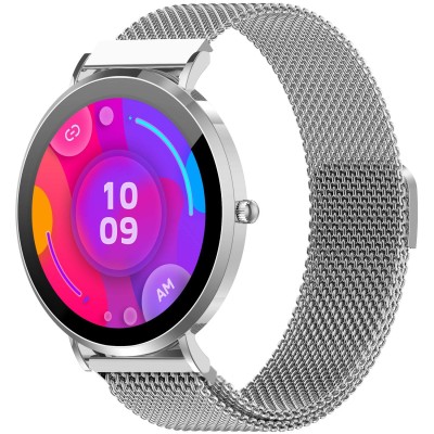 SmartWatch AMOLED Hälsokoll Sport-läge SWC-394S Silver