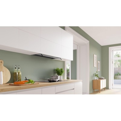 Bosch - DBB85CC60 - Serie 4, Skåpsintegrerad köksfläkt, 80 cm, Klarglas, Mattsvart