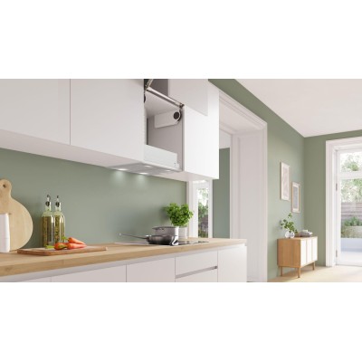 Bosch - DHL555BM - Serie 4, Inbyggnadsfläkt för skåp eller kåpa, 53 cm, Silver metallic