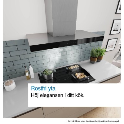 Bosch - DWB93BC30 - Serie 2, Vägghängd köksfläkt, 90 cm, Inox-Look