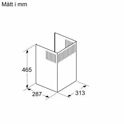 Bosch - DWZ1FB3I6 - Long-life Clean Air recirkulationsset, Inox-Look
