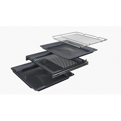 Bosch - HBG378AB4 - Serie 6, Inbyggnadsugn, 60 x 60 cm, Svart