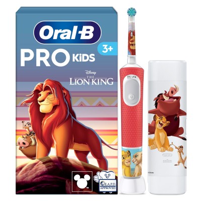 Eltandborste Vitality Pro Kids Lion King + resefodral